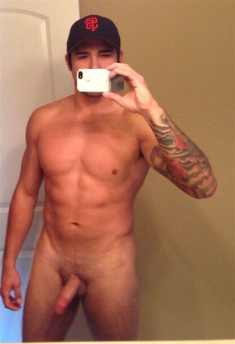 A Naked Guy Naked Selfie Hot Latino Dude