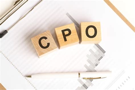Premium Photo | Wooden blocks with the word cpo stand on financial ...