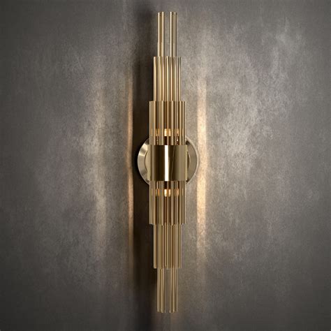 Gold Plated Designer Contemporary Wall Light Juliettes Interiors