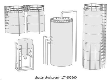 Silo drawing Images, Stock Photos & Vectors | Shutterstock