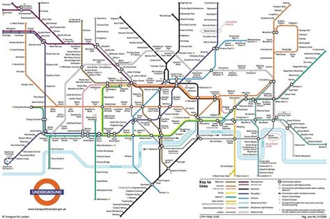 Underground: London metro map, England