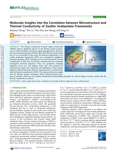 PDF Molecular Insights Into The Correlation Between Microstructure