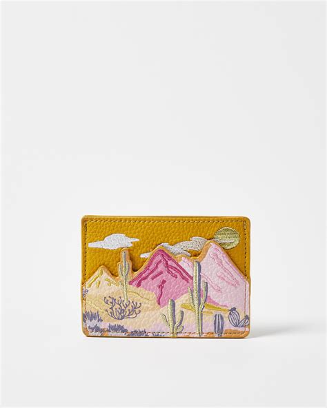 Desert Sunset Yellow Card Holder Oliver Bonas