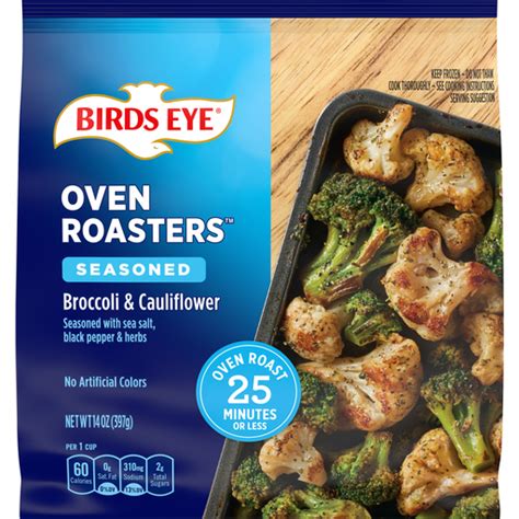 Birds Eye Oven Roasters Seasoned Broccoli And Cauliflower Frozen Vegetables 14 Oz Bag