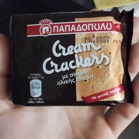 Papadopoulos Cream Crackers Whole Grain Review Abillion