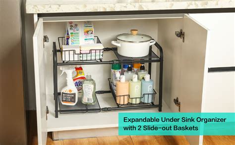 Amazon Expandable Under Sink Organizers And Storage 2 Tier