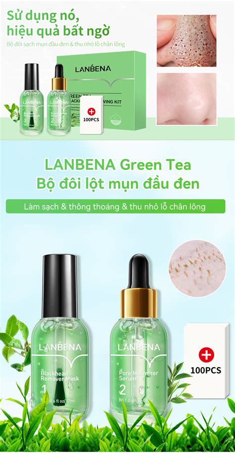 Lanbena Mặt Nạ Tẩy Mụn Đầu Đen Chuyên Nghiệp Serum Dưỡng Ẩm Se Khít Lỗ ...