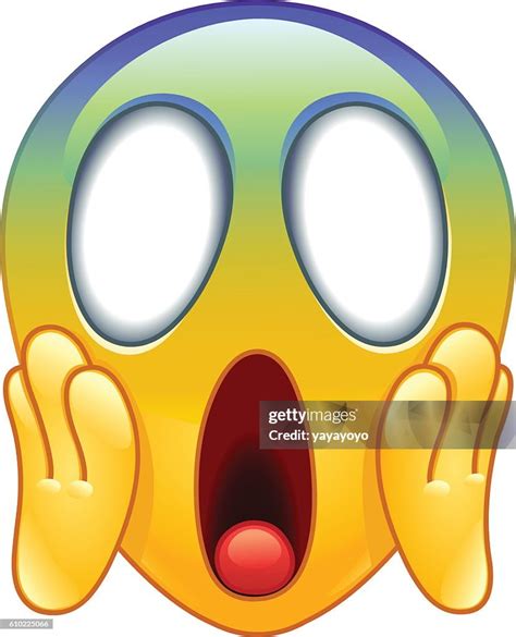 Face Screaming In Fear Emoticon High Res Vector Graphic Getty Images