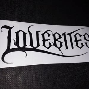 Lovebites Logo J Rock Band Sticker Vinyl Decal Waterproof Etsy