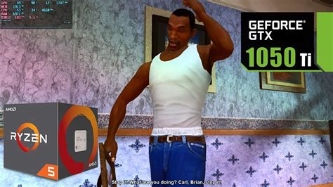 Grand Theft Auto San Andreas The Definitive Edition ON GTX 1050 Ti