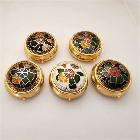 Cloisonne Pill Box Etsy