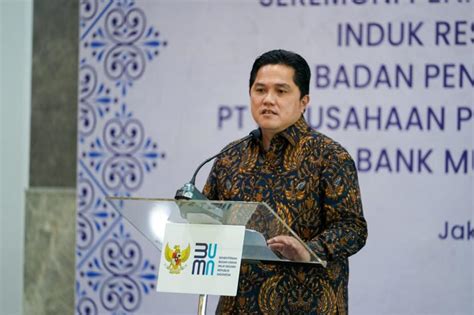 Erick Thohir Ungkap Kunci Utama Perampingan Jumlah BUMN Republika Online