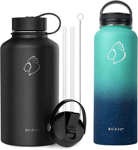 Amazon Buzio Vacuum Insulated Stainless Steel Water Bottle Oz