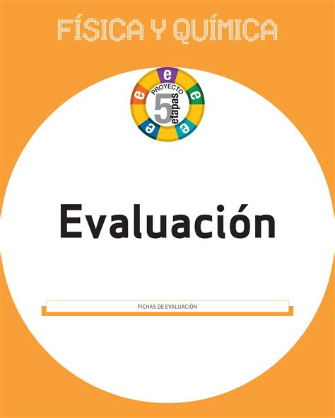 Fichas De Evaluación De Física Y Química Eso Andalucía Proyecto 5