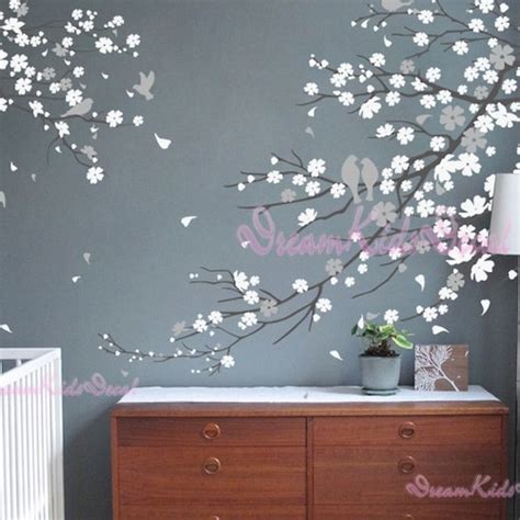 Cherry Blossoms Wall Decal Wall Sticker Tree Decals Dk006 Etsy