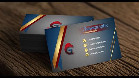 How To Create Business Card Adobe Photoshop Tutorial Mockup