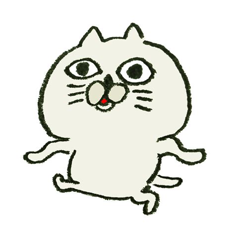 ムカつく顔の猫のイラスト ゆるくてかわいい無料イラスト素材屋ぴよたそ