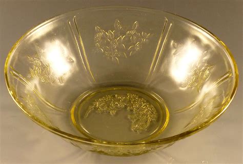 Federal’s Amber Depression Glass Sharon Cabbage Rose