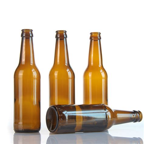 Ml Ml Ml Amber Glass Beer Bottle With Crown Cap China Beer