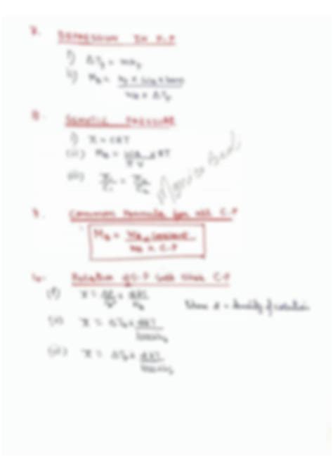 Solution Complete Physical Chemistry Formula Sheet Studypool