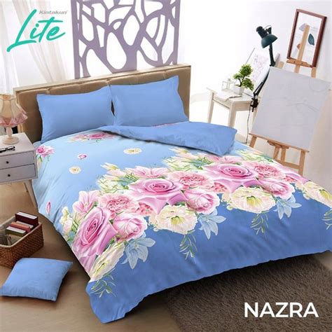 Jual Kintakun Lite Bed Cover Set Sprei Flat 180x200 Tinggi 20 Cm