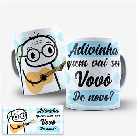 Arte Caneca Anúncio Gravidez Adivinha Quem Vai Ser Vovô Elo7