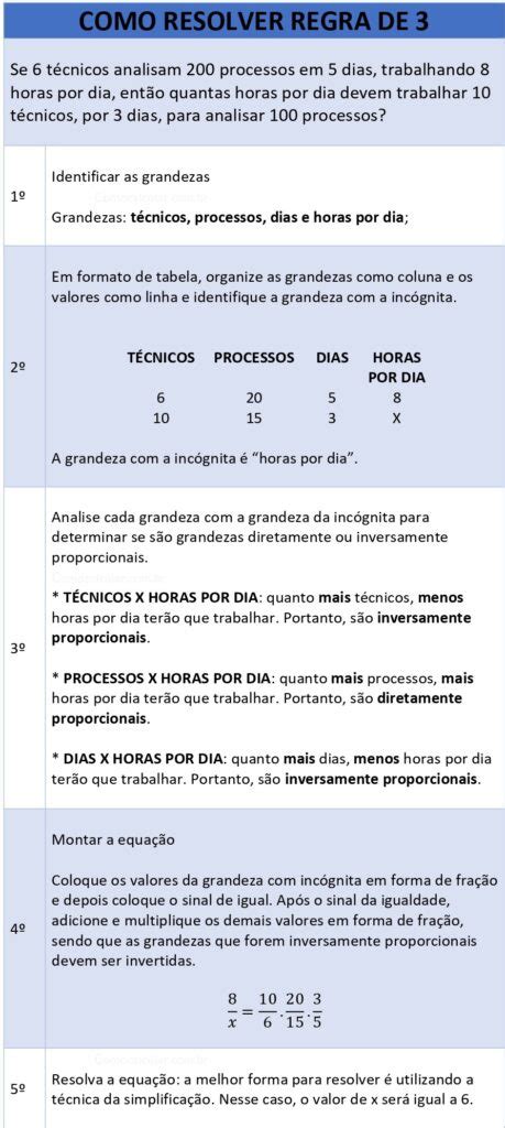 Regra De Tr S Composta Aprenda Como Montar E Calcular Regra De Tr S C