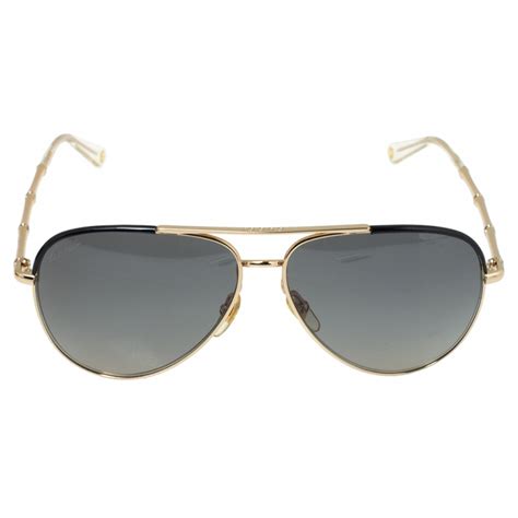 Gucci Aviator Sunglasses With Bamboo