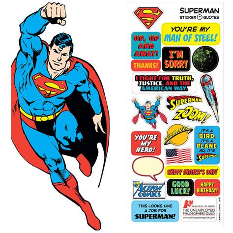 Superman Diy Sticker Card In Strange Stickers Memo Pads Gifts Diy