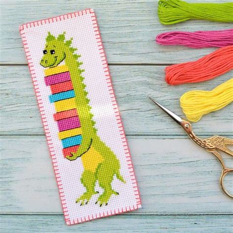 Crochet Bookmark Ideas In Cross Stitch Patterns Flowers Dragon