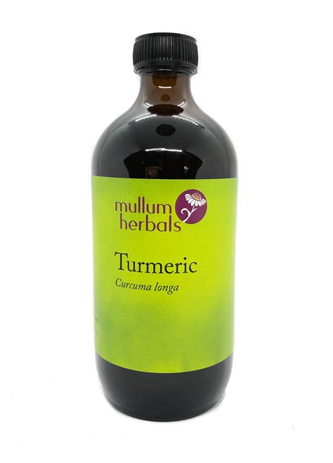 Tumeric 1 2 Organic Herbal Tincture Mullum Herbals