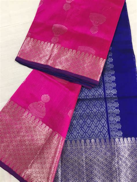 Kuppadam Pattu Sarees With Kanjeevaram Border