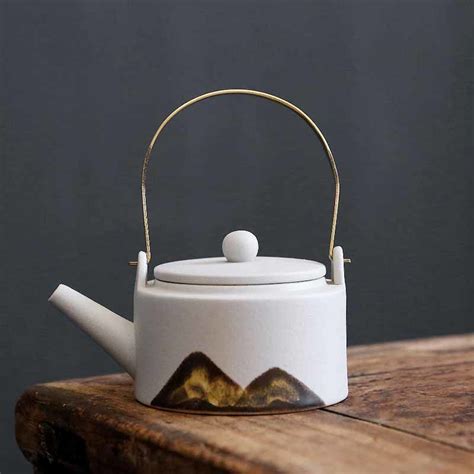 Japanese Style Teapot Ceramic Single Pot Tea Maker Teapot Kung Fu Tea