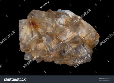 Fluorite Halide Mineral Composed Calcium Fluoride Stock Photo