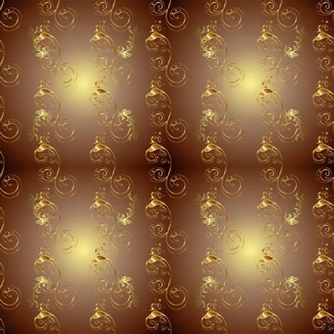 Gold Elegant Flower Background With A Lace Pattern Stock Vector Image