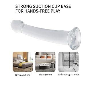 Amazon Soft Realistic Dildo Dildo With Material And Strong Suction Cup For Hands Free Play