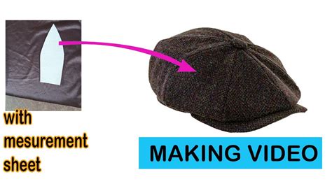 Flat Cap Making Video Easy Home Made Youtube