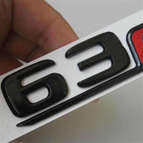 S Amg V Biturbo Black Glossy Letters Sticker Badges Emblems For