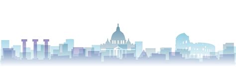 Premium Vector Rome Transparent Layers Gradient Landmarks Skyline