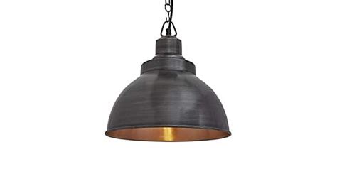 Industville Brooklyn Dome Pendant 13 Inch Ceiling Light Light Shade Blackcopper