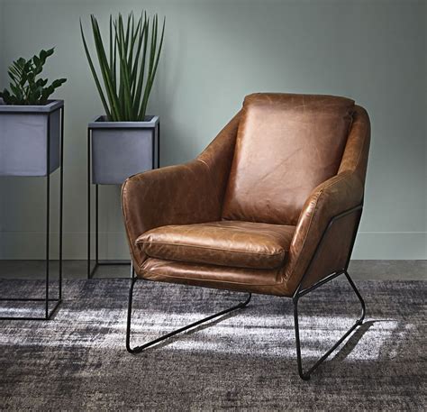 Fauteuil En Cuir Marron Majestic Maisons Du Monde Leather Chair