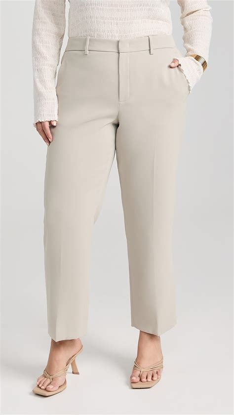 Vince Crepe Tailored Straight Leg Pants Shopbop