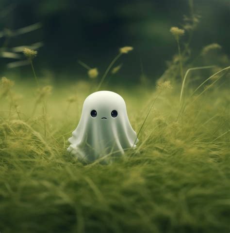 Premium Ai Image Photo Of Cute Ghost In The Forest