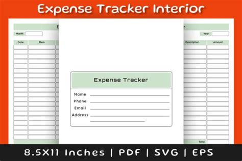 Expense Tracker Log Book Interior Graphic By Pugazh Logan Creative