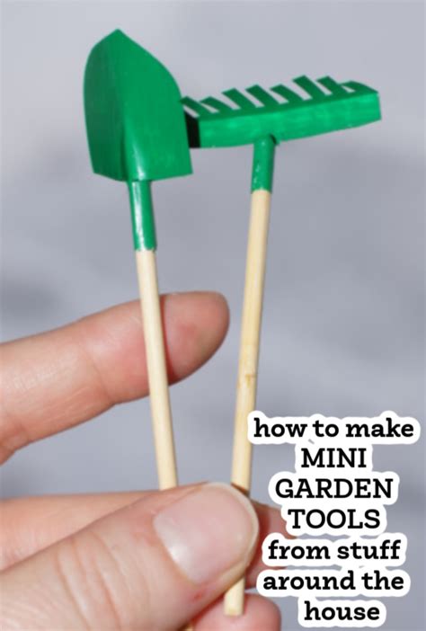 How To Make Miniature Garden Tools Fairy Garden Diy