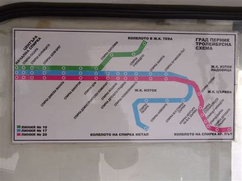Trolleybus route and overhead maps