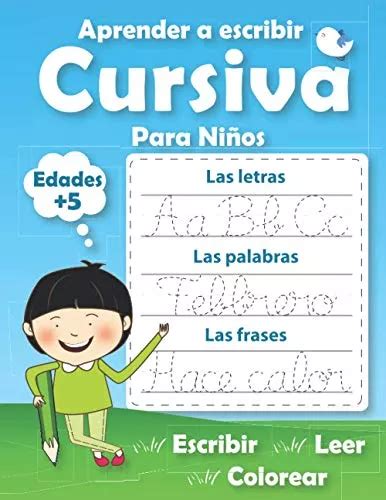 Aprender A Escribir Cursiva Para Ninos Mi Cuaderno De Escri Meses