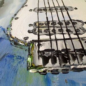 Guitar Painting Guitar Art Music Art Gift For A Musician Music Wall