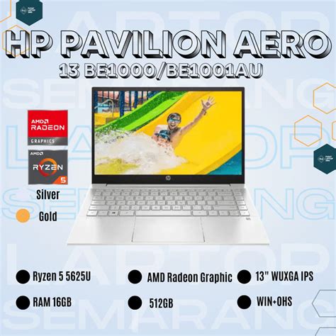 Jual Hp Pavilion Aero 13 Be10001001au Ryzen 5 5625u 16gb 512gb Kota