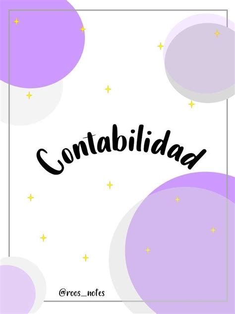 Portada De Contabilidad Contabilidad Caratulas De Contabilidad